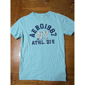 Aeropostale Y2K Logo shirt Comfy Preppy Small varsity spell out graphic tee